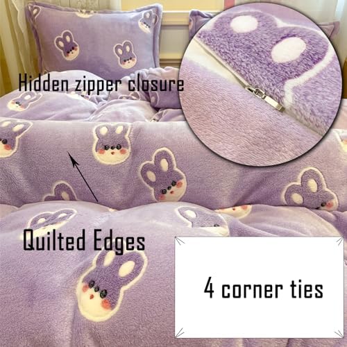 MorroMorn Purple Duvet Cover Queen Set 1