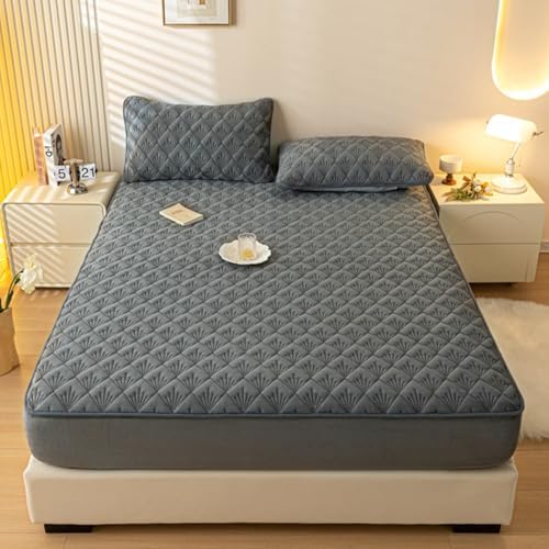 Queen Milk Velvet Mattress Cover with Deep Pocket