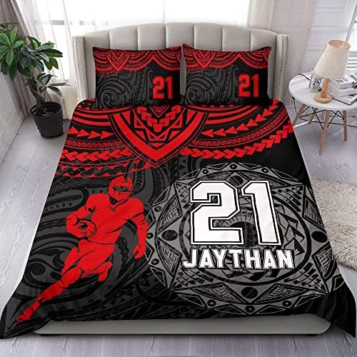 Personalized Football Duvet Cover Set for Kids and Teens 1