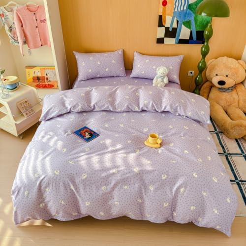 LIWHENHAO Cat Duvet Cover Set Queen 100 Cotton 1