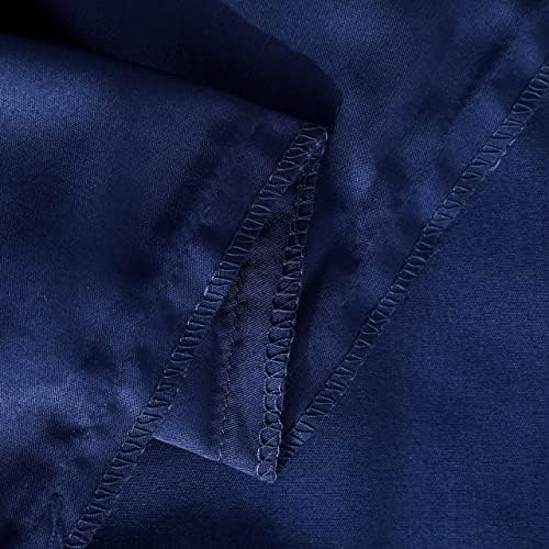 NTBAY Twin Duvet Cover Set with Pillow Shams Navy Blue