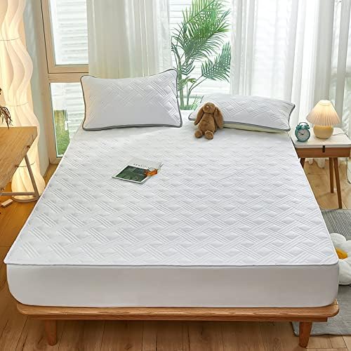 FCLDESHOP Waterproof Mattress Pad 180x200cm 1
