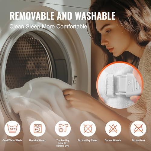 VEVOR Heated Mattress Pad Queen Size 60x80in with 5 Heat Settings