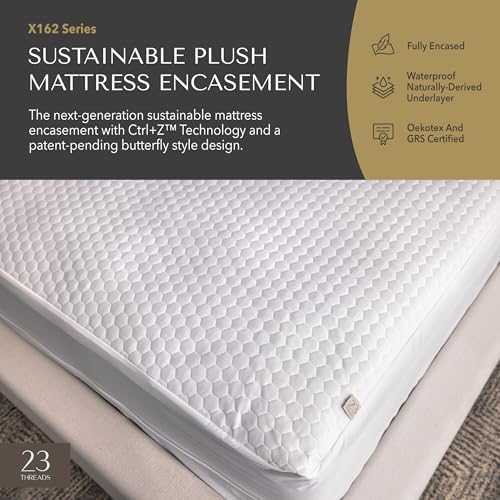23 THREADS X162 Series Soft Plush Mattress Encasement