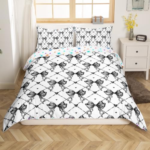 Feelyou Bow Duvet Cover Set Full Size
