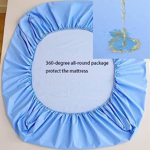 FCLDESHOP Fitted Mattress Pad 90x200cm 2pcs Light Yellow