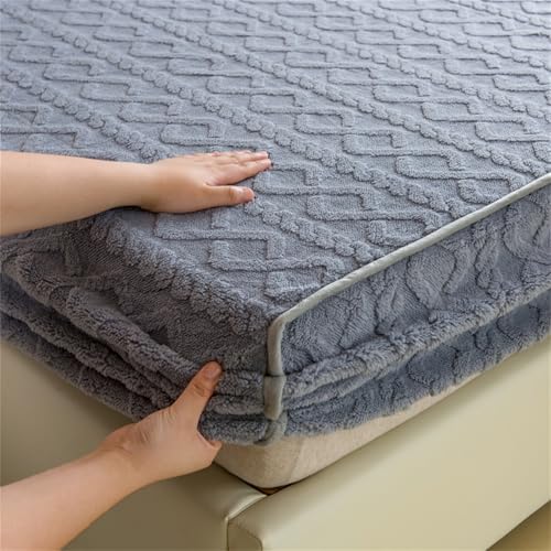 BYHIP Velvet Mattress Protector Twin Set