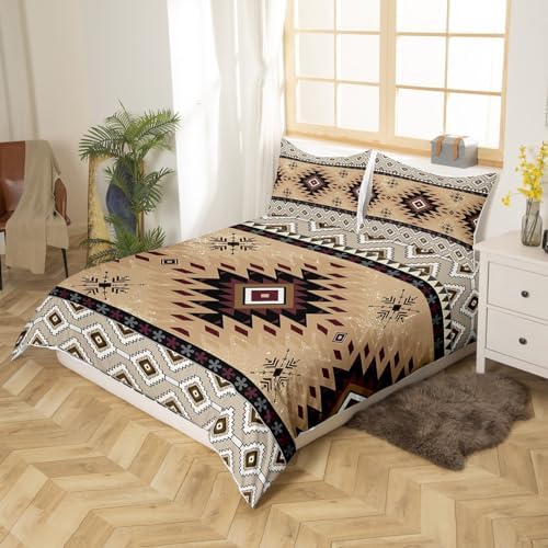 Feelyou Boho Twin Duvet Cover Set with Zipper