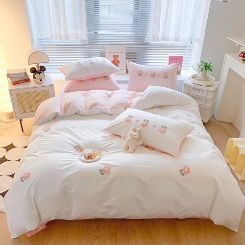 MorroMorn Fluffy Chenille Embroidered Duvet Cover Set 1