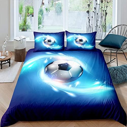 Erosebridal Kids Football Duvet Cover Set