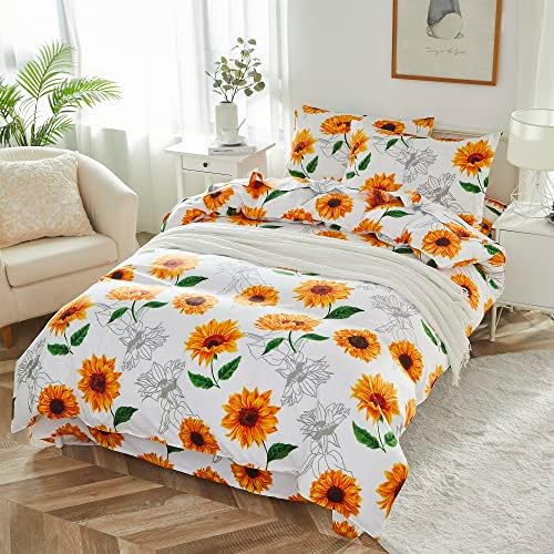 Brandream Kids Duvet Cover Set Twin Twin XL Yellow White