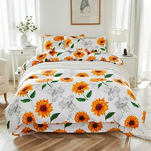 Brandream Kids Duvet Cover Set Twin Twin XL Yellow White