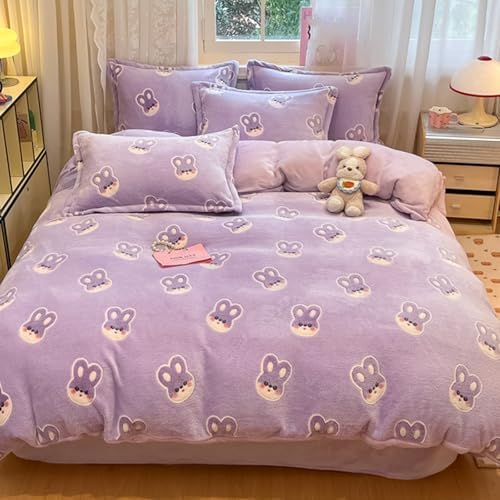 MorroMorn Purple Duvet Cover Queen Set 1