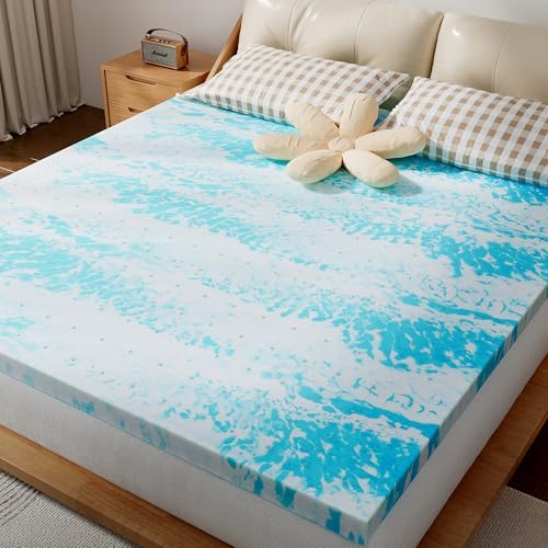 Simple Deluxe Gel Memory Foam Mattress Topper Queen 1
