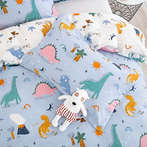 Dinosaur Duvet Cover Set Twin 100 Cotton Reversible