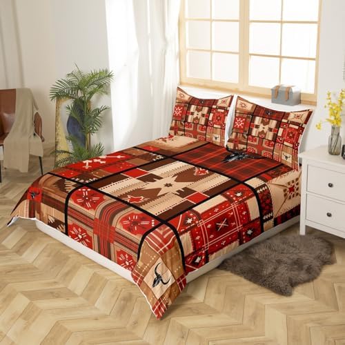 Feelyou Cow Skull Duvet Cover Set for Kids Boys Girls 1