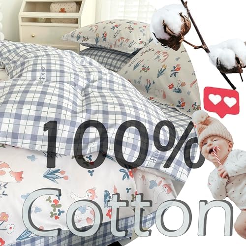 MorroMorn Queen Duvet Cover Set 3Pcs Floral Bedding