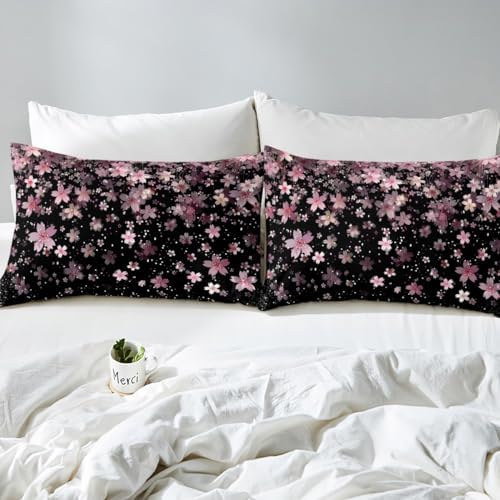 Feelyou Cherry Blossoms Duvet Cover Set Twin Size