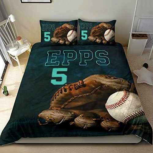 Personalized Baseball Duvet Cover Set for Kids