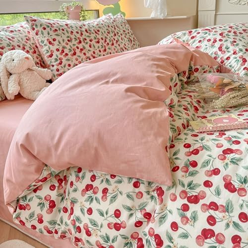 BlueBlue Cherry Kids Duvet Cover Set Queen 1