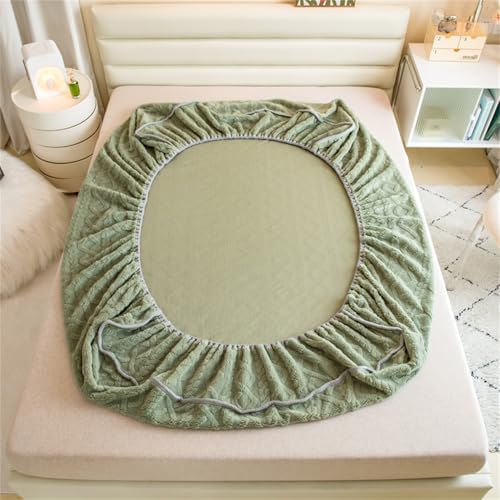 BYHIP Velvet Fitted Sheet Mattress Protector