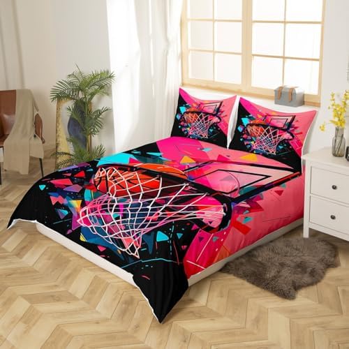 Erosebridal 3D Basketball Duvet Cover Set