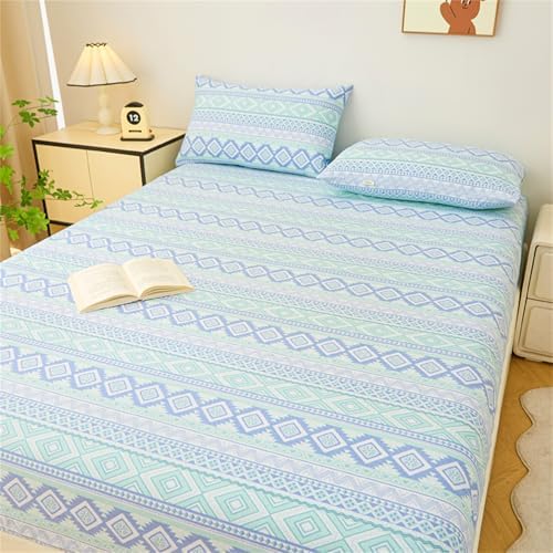 BYHIP Waterproof Mattress Protector with Fitted Sheet Pillowcase