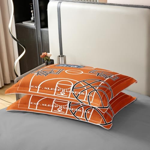 Feelyou Basketball Cotton Duvet Cover Set Twin Size 1
