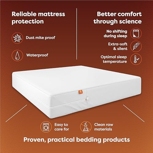 Hospitology Products Twin Mattress Protector Hypoallergenic Waterproof