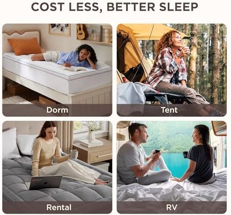 Bedsure King Mattress Topper with 900GSM Soft Pillow Top