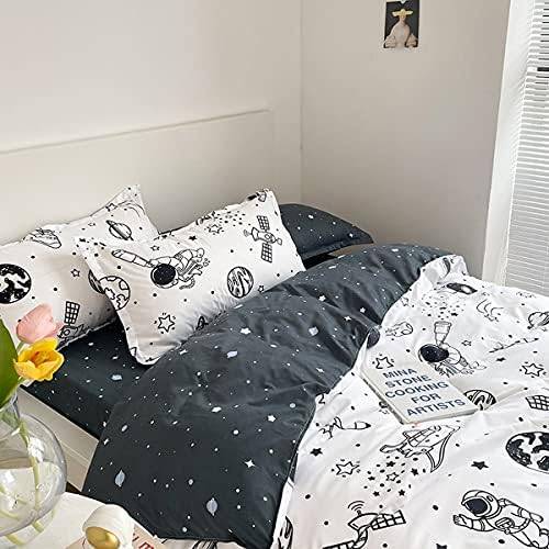 Erosebridal Galaxy Space Duvet Cover Set Full 3Pcs