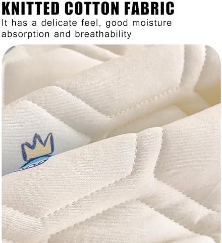 LDLCYCN Queen Mattress Cover 120x200cm Cotton Soft Non-Slip Protector