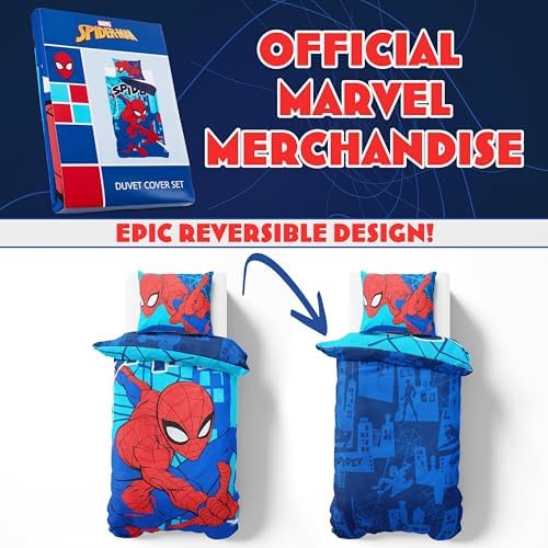 Marvel Spiderman Duvet Cover Set for Kids Single Bed 1
