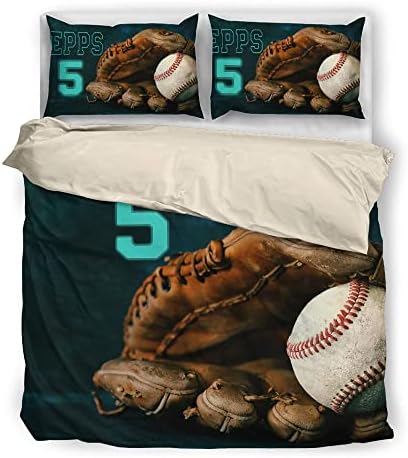Personalized Baseball Duvet Cover Set for Kids
