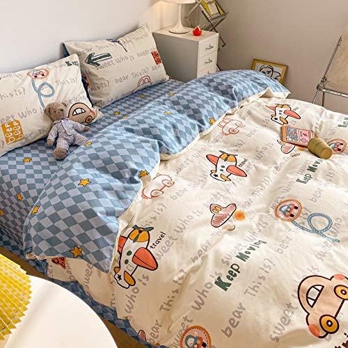 BlueBlue Kids Cartoon Duvet Cover Set Queen