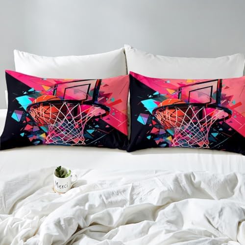 Erosebridal 3D Basketball Duvet Cover Set