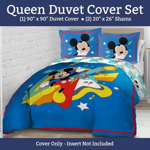 Jay Franco Duvet Cover Set Mickey Mouse Queen Size 3 Piece