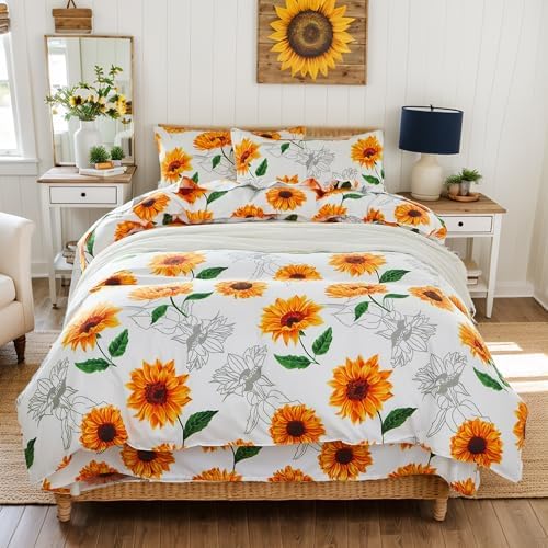 Brandream Kids Duvet Cover Set Twin Twin XL Yellow White