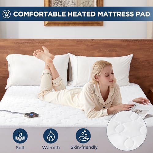 Westinghouse Heated Mattress Pad Cal King Size 10 Heat Settings
