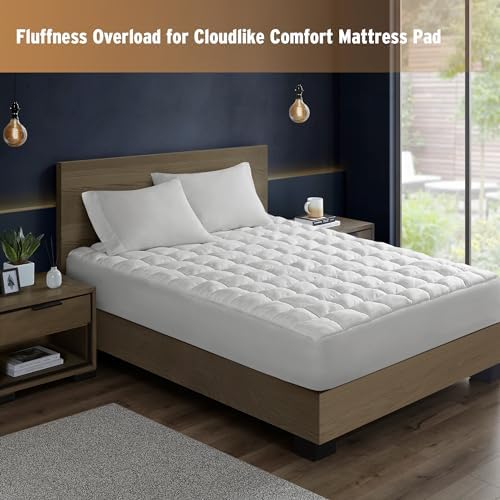 Intelligent Design Queen Mattress Pad - 3D Puff Down Alternative Fill