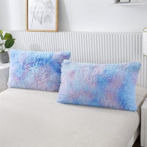 RYNGHIPY Rainbow Tie Dye Duvet Cover Set Queen Size 3Pcs