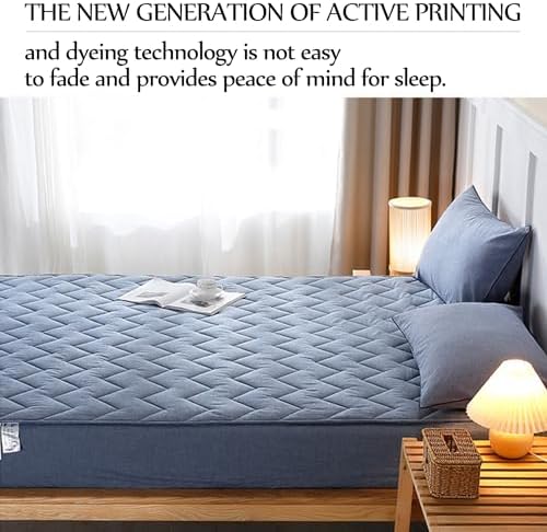 LDLCYCN Queen Mattress Protector Deep Pocket 150x200cm