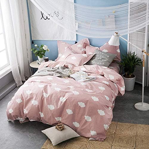 BuLuTu Cloud Print Kids Duvet Cover Set Twin 1