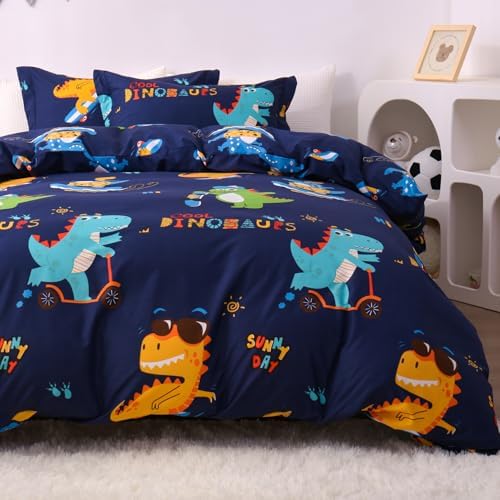 JSD Sports Dinosaur Kids Duvet Cover Set Twin Size