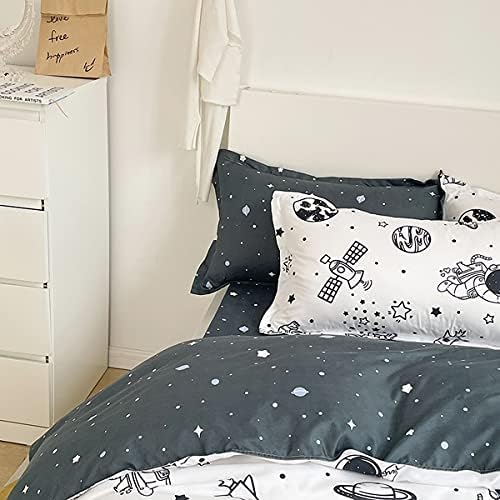 Erosebridal Galaxy Space Duvet Cover Set Full 3Pcs