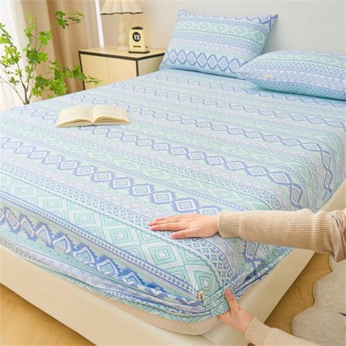 BYHIP Waterproof Mattress Protector with Fitted Sheet Pillowcase