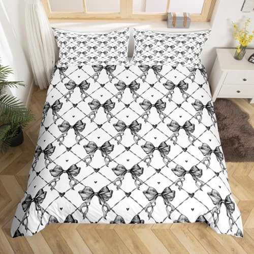 Feelyou Bow Duvet Cover Set Full Size