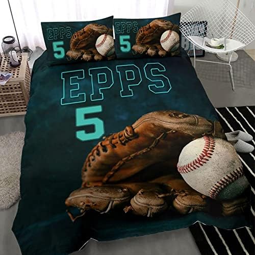 Personalized Baseball Duvet Cover Set for Kids