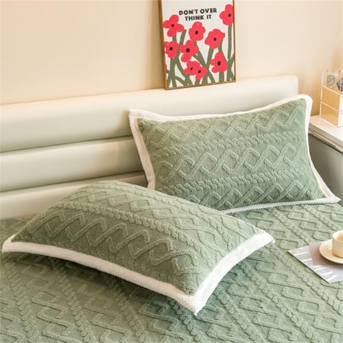 BYHIP Velvet Fitted Sheet Mattress Protector