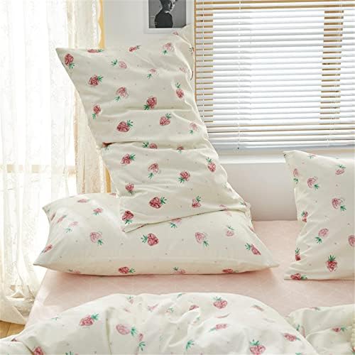 DREAMINGO Cute Strawberry Queen Duvet Cover Set